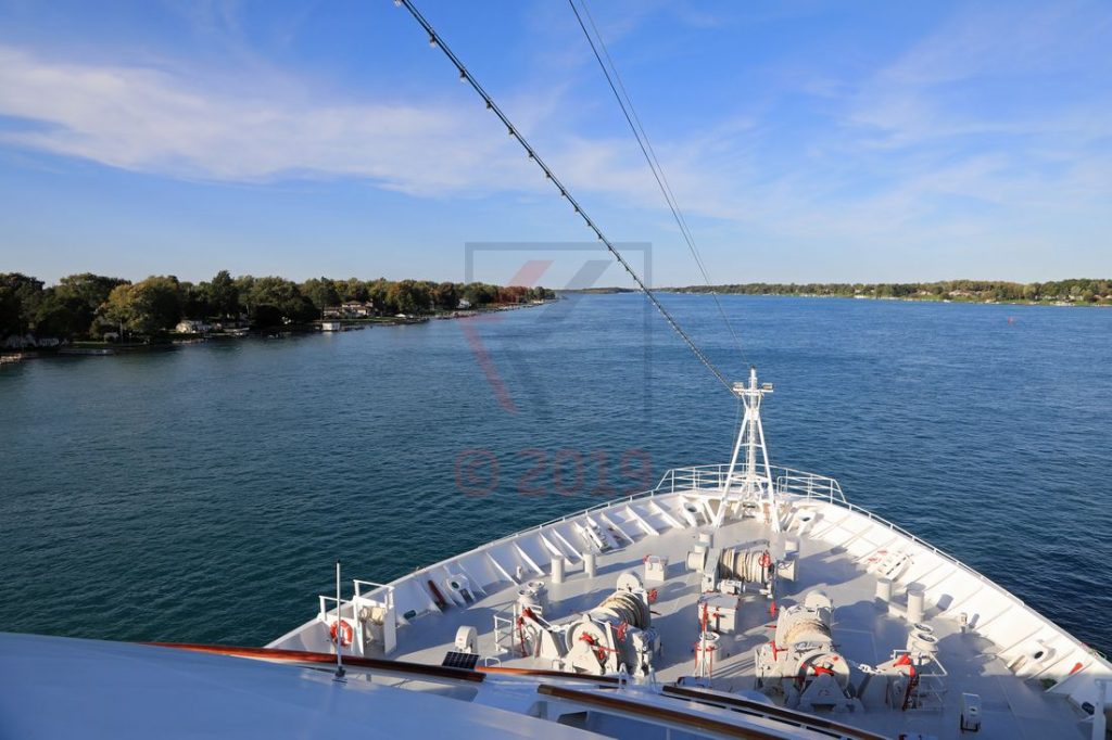 MS Hamburg Fahrt auf dem St. Clair River / Foto: Oliver Asmussen/oceanliner-pictures.com