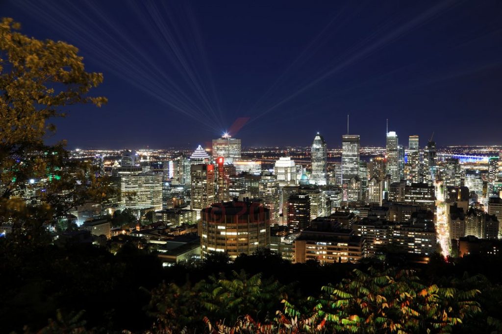 Montreal Blick vom Mount Royal am Abend / Foto: Oliver Asmussen/oceanliner-pictures.com