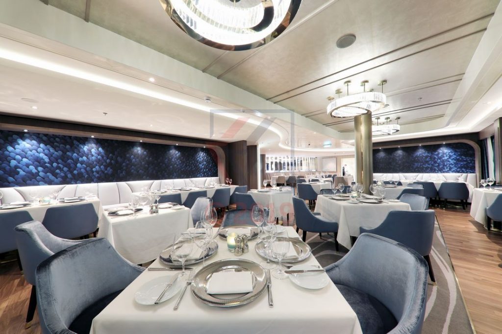 Ocean Blue Restaurant Norwegian Encore / Foto: Oliver Asmussen/oceanliner-pictures.com