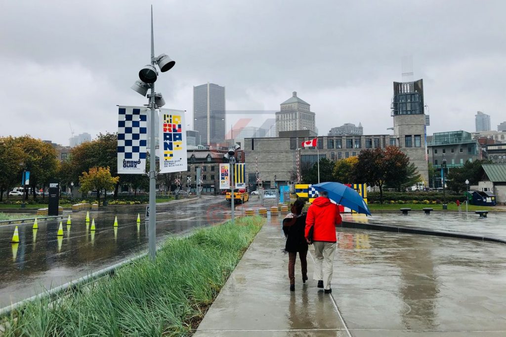 Regen und Sturm in Montreal am Cruise Terminal / Foto: Oliver Asmussen/oceanliner-pictures.com